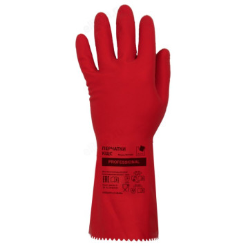 Перчатки латексные КЩС ADM Professional (L) 333KHSC красный-1
