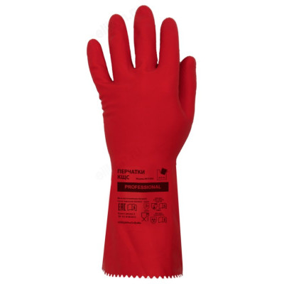 Перчатки латексные КЩС ADM Professional (L) 333KHSC красный-1