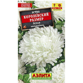 Семена астра Королевский размер белая 0,1г Аэлита