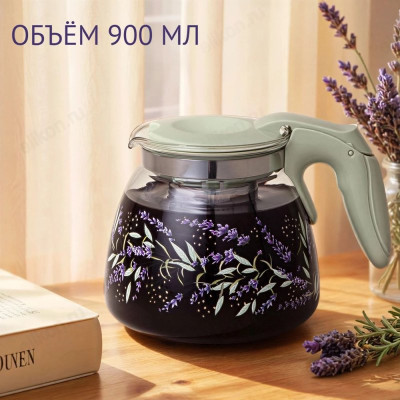 Чайник заварочный стекло AGNESS Душа прованса 885-107