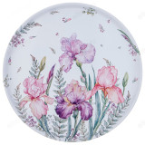 Поднос сервировочный Аgness Ирисы 33х2,1см 898-208