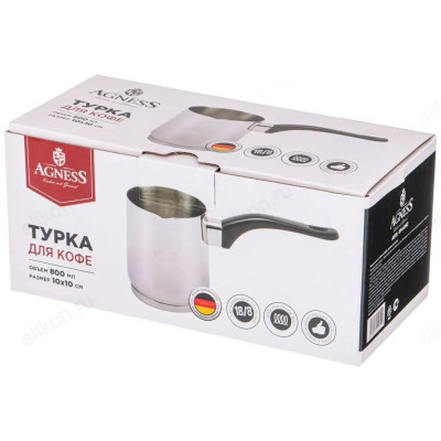 Турка индукционное дно Agness 914-052 800мл-1