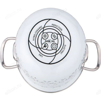 Набор кастрюль эмаль Agness Вивьен 934-716 6пр-2