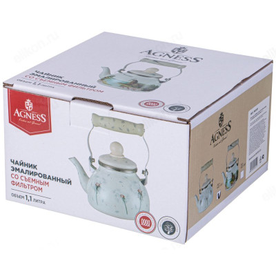 Чайник эмаль Agness 943-051-3