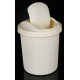 Ведро для мусора 12л AJUR айвори