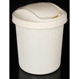 Ведро для мусора 12л AJUR айвори