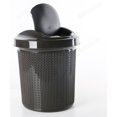 Ведро для мусора 12л AJUR венге-1