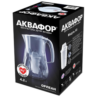 Фильтр очистки воды ' Орлеан' Белый АКВАФОР Orlean42-wht-2