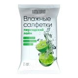 Салфетки влажные Акватория 15шт Лайм