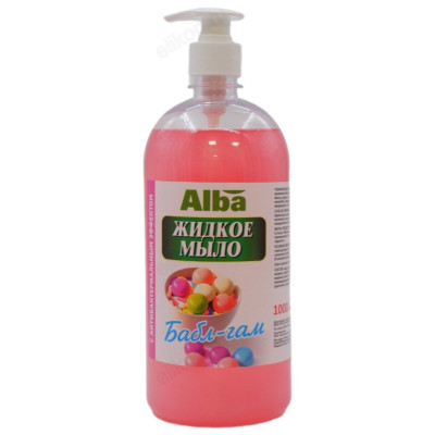 Жидкое мыло Alba Бабл-гам, розовое, 1 л