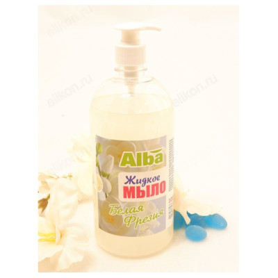 Жидкое мыло Alba Белая фрезия, 1л-2