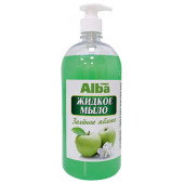 Жидкое мыло ALBA Зеленое яблоко 1л