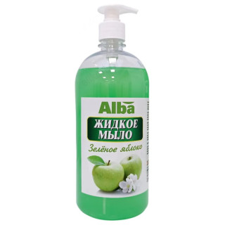 Жидкое мыло Alba Зеленое яблоко, 1 л