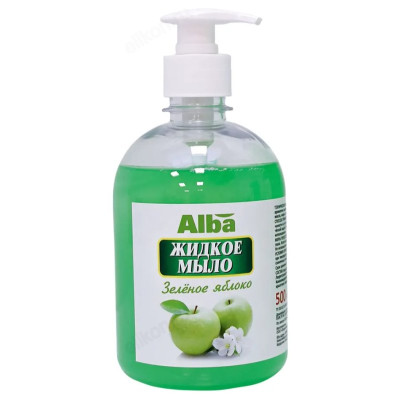 Жидкое мыло Alba Зеленое яблоко, 500 мл