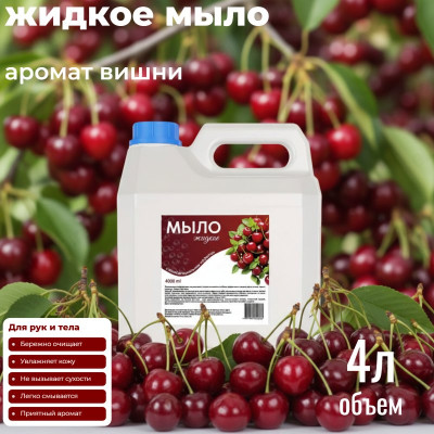 Жидкое мыло ALBA Вишня 4л (канистра) ЭС-00000958БГ
