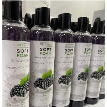 Гель для душа Soft Foam Ежевика в йогурте Alt Clean, 350 мл-1