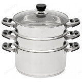 Мантоварка стальная АЛТЫН ТРС d22см 3секции 8,5л индукционное дно