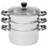 Мантоварка стальная АЛТЫН ТРС d26см 2секции 12,7л индукционное дно