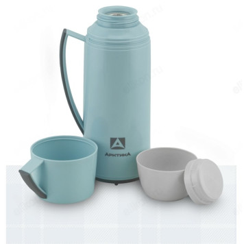 Термос стекло ARCTICA 1010-1000-CN 1л голубой-11