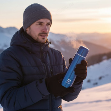 Термос металл ARCTICA 102-1000 синий-1