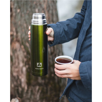 Термос металл ARCTICA 102-1000-GN 1л зеленый-5
