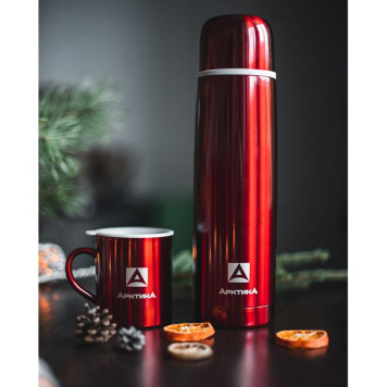 Термос металл ARCTICA 102-1000 красный-2