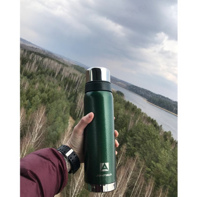 Термос металл ARCTICA 106-1200 зелёный 1,2л-4