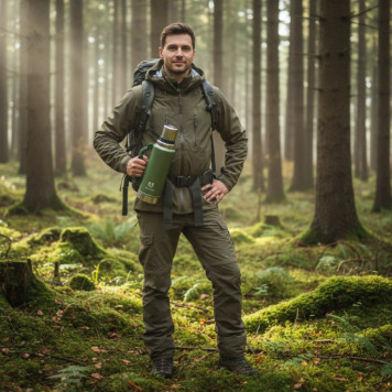 Термос металл ARCTICA 106-1250P зеленый 1,25л-3