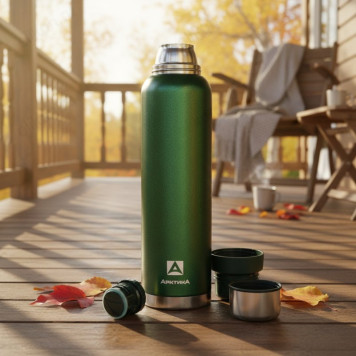 Термос металл ARCTICA 106-1600 зеленый-11