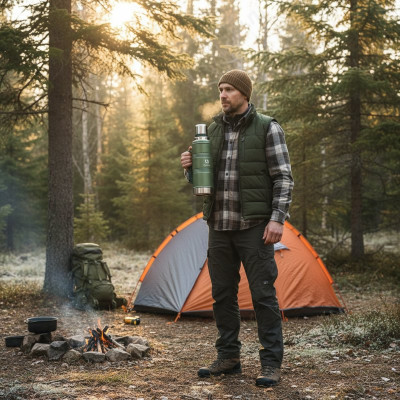 Термос металл ARCTICA 106-2200Р зелёный-10