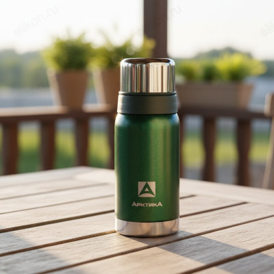 Термос металл ARCTICA 106-500 зелёный-5