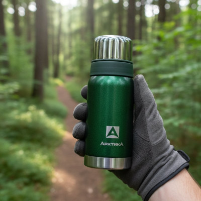 Термос металл ARCTICA 106-500 зелёный-6