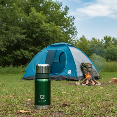 Термос металл ARCTICA 106-500 зелёный-7