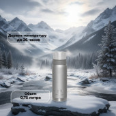 Термос металл ARCTICA 106-750 серебряный Термос металл ARCTICA 106-750 серебряный
