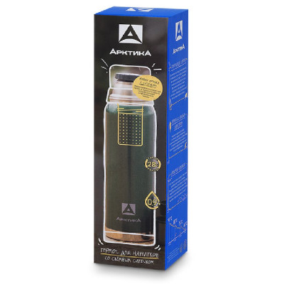 Термос металл ARCTICA 106-900 С (с ситечком)-4