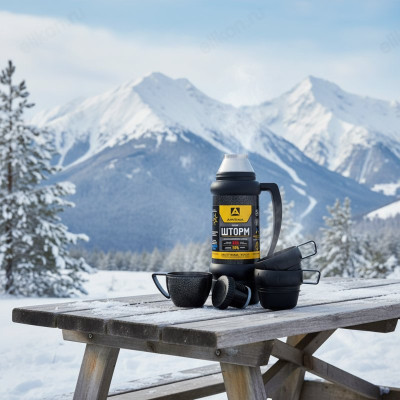 Термос металл ARCTICA Шторм 109-1000М 1,0л-6