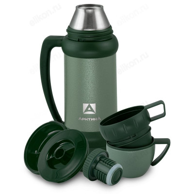 Термос металл ARCTICA Шторм 109-1000М-GN 1,0л зеленый-3