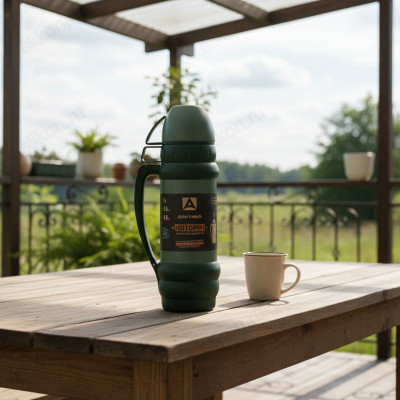 Термос металл ARCTICA Шторм 109-1000М-GN 1,0л зеленый-7