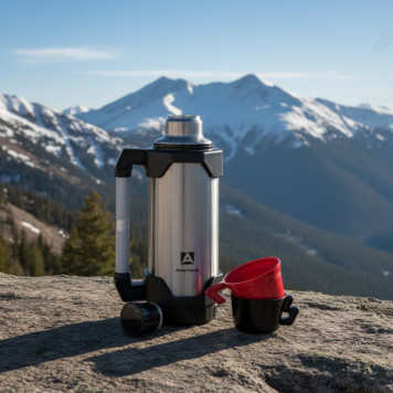 Термос металл ARCTICA Тайга 110-2200 2,2л красный-4