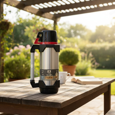 Термос металл ARCTICA Тайга 110-2200 2,2л красный-5