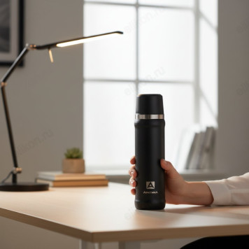 Термос металл ARCTICA 111-600-BKT 600мл черный-11