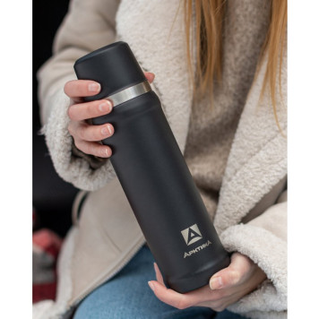 Термос металл ARCTICA 111-600-BKT 600мл черный-3