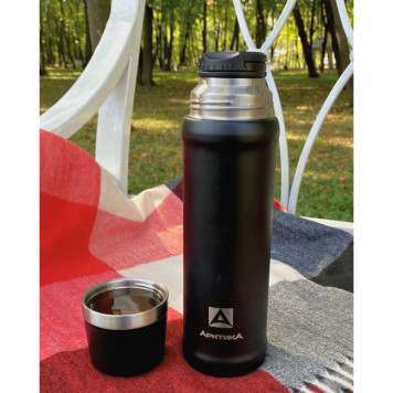 Термос металл ARCTICA 111-600-BKT 600мл черный-7