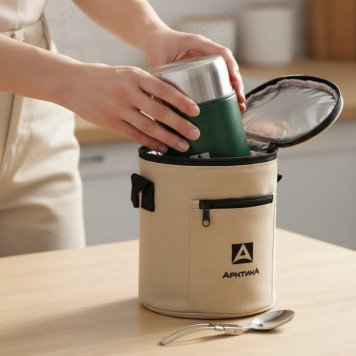 Термос металл пищевой ARCTICA 306-800А 0,8л зелёный-3