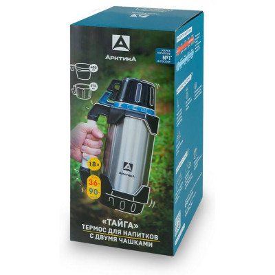 Термос 'Тайга' питьевой 1.8л (синий) АРКТИКА 110-1800-BL-2