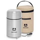 Термос для еды «» 0.75л с широким горлом, в чехле + складная ложка АРКТИКА 301-750А