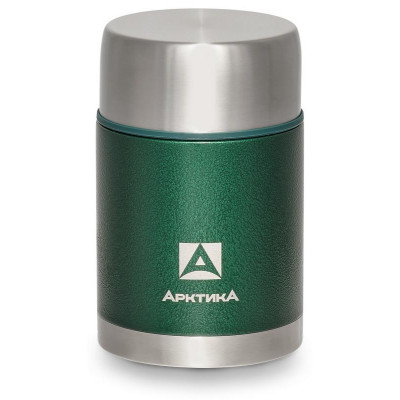 Термос для еды «» 0.8л с широким горлом, в чехле + складная ложка АРКТИКА 306-800А-GN-1