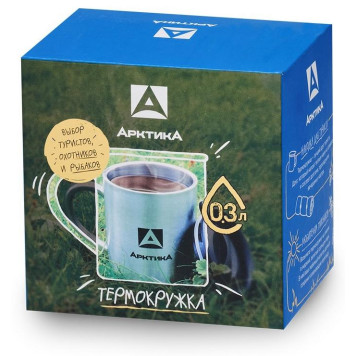 Термокружка невакуумная 300мл АРКТИКА 801-300-3