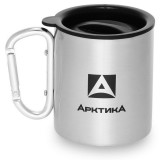 Термокружка невакуумная 300мл с карабином АРКТИКА 801-300К