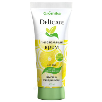 Крем для рук Delicate Лимонно-глицериновый, 100 мл